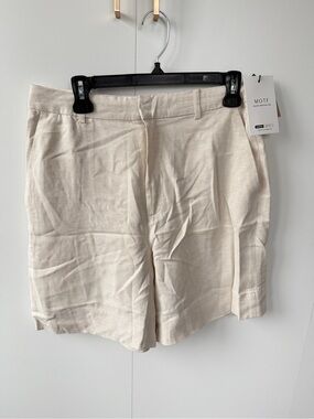 MOTF Women's Neutral Cream Tailored Bermuda Shorts